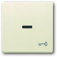 Клавиша выключателя/переключателя/кнопки с символом "Ключ", слоновая кость ABB 545.11