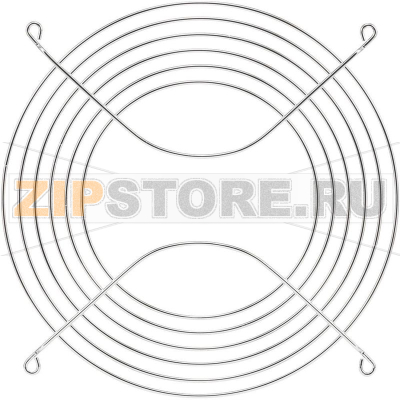 Решетка для вентилятора 200x200 мм, хромированная, никелированная Profan Technology 