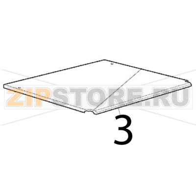Pannello superiore Scotsman BF 80 Pannello superiore Scotsman BF 80Запчасть на деталировке под номером: 3