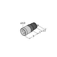 Розетка фланцевая M8x1/Ø8 мм Turck ESHP4P