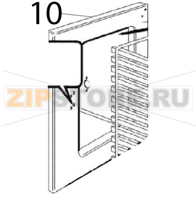 Cooking chamber Angelo Po FC241G Cooking chamber Angelo Po FC241GЗапчасть на деталировке под номером: 10