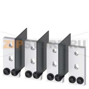 FRONT BUS CONNECTORS 4 PCS. ACCESSORY FOR: 3VA15/25 1000 Siemens 3VA9604-0QB00 