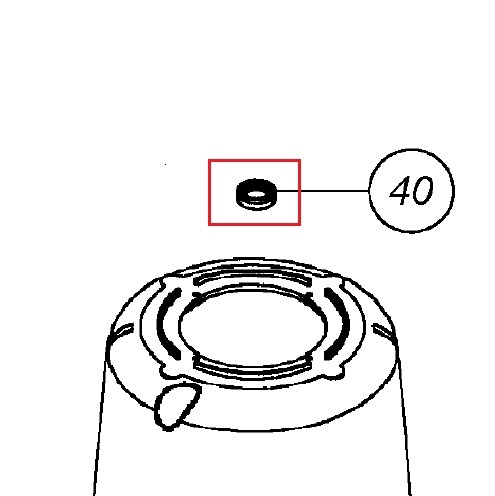 Кольцо уплотнительное для верхней части контейнера Vema CE 2083 Кольцо уплотнительное для верхней части контейнера Vema CE 2083Запчасть на деталировке под номером: 40Название запчасти Vema на английском языке: Seal ring for top container Vema CE 2083