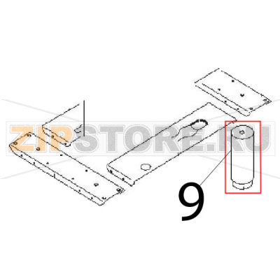 Foots 4 ass.y Angelo Po 0G1CP1E Foots 4 ass.y Angelo Po 0G1CP1EЗапчасть на деталировке под номером: 9
