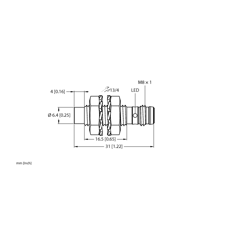 Датчик индуктивный Turck NI3-EG08K-AP6X-V1131 