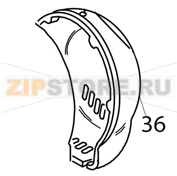 Cover end KitchenAid 5K45SSEWH Cover end KitchenAid 5K45SSEWHЗапчасть на деталировке под номером: 36