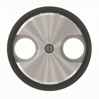 Накладка для TV-R розетки, чёрное стекло ABB 2CLA865000A1501