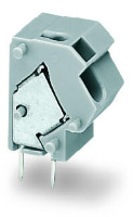Stackable PCB terminal block; 2.5 mm; Pin spacing 10/10.16 mm; 1-pole; PUSH WIRE®; 2,50 mm; orange Wago 254-866