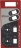 PLATE MECHANICAL GREY-RED 315x135 mm