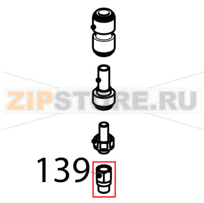 Nozzle- terminal - reduction Tecnoinox EFB10DSL Nozzle- terminal - reduction Tecnoinox EFB10DSLЗапчасть на деталировке под номером: 139