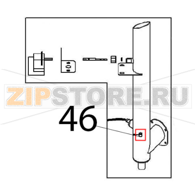 Nozzle Angelo Po FX61E2 Nozzle Angelo Po FX61E2Запчасть на деталировке под номером: 46