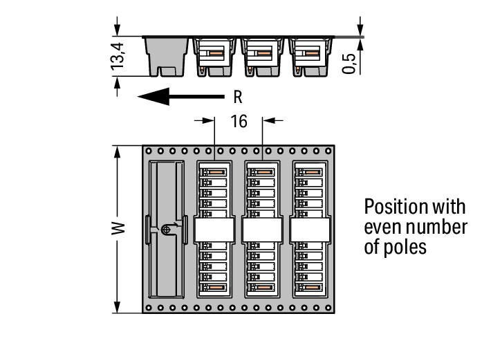 MCS MINI Вилка под пайку THR; 1.0 x 1.0 mm solder pin; угловые; 100% защита от неправильного подсоединения; упаковка в ленте на бобине; Шаг контактов 3,81 мм; 6-пол.; черные Wago 734-266/105-604/997-407 Вилки для пайки оплавлением припоя для поверхностного монтажаДоступны в ленте на бобине для автоматической сборкиОптимальная теплопроницаемость благодаря дизайну корпуса контакта обеспечивает более низкие температуры пайки100% защита от неправильного подсоединенияВозможны варианты кодировки...