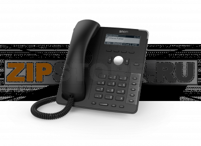 SNOM D715 Настольный IP-телефон. 4 учетные записи SIP, Графический монохромный экран 3,2&#039;, 5 кнопок с LED индикаторами, 2-порта 10/100/1000, USB 2.0, PoE, Сенсорная функция поднятия трубки, Цвет черный, Блок питания приобретается отдельно 