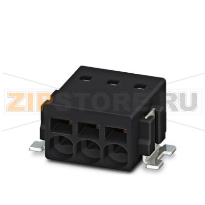 Клеммы для печатного монтажа Phoenix Contact PTSM 0,5/ 8-2,5-H SMD R44 Номинальный ток: 6 А, Номинальное напряжение: 160 В, Размер шага: 2,5 мм, Полюсов: 8, Тип подключения: Пружинные зажимы, Монтаж: SMD/THT/THR, Направление подключения, проводник / печатная плата: 0 °, Цвет: черный.Минимальный заказ: 770 шт.Упаковка: 770 шт.