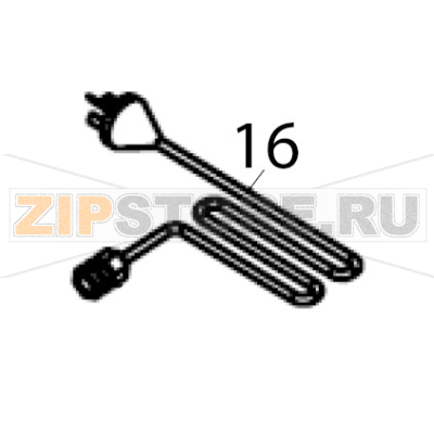 Power cord Hurakan HKN-FR6E Power cord Hurakan HKN-FR6EЗапчасть на деталировке под номером: 16