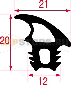DOOR GASKET FOR OVEN 805x705 mm 