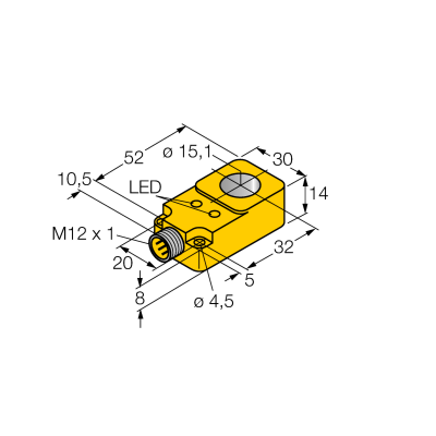 Датчик индуктивный Turck BI15R-Q14-AN6X2-H1141 