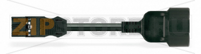 pre-assembled adapter cable; Plug/SCHUKO coupler; 3-pole; Cod. A; H05VV-F 3G 1.5 mm; 2 m; 1,50 mm; black Wago 771-9993/406-201 Protected against mismating and maintenance-freeAdditional variable coding is possible....