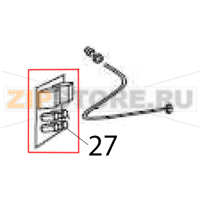 Circuit board Hurakan HKN-KS7 Circuit board Hurakan HKN-KS7Запчасть на деталировке под номером: 27