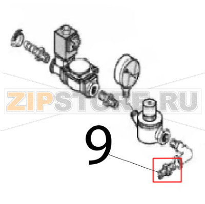 Nipple 1/2&quot; Angelo Po C165D Nipple 1/2" Angelo Po C165DЗапчасть на деталировке под номером: 9