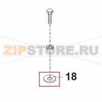 Washer 18x6.4x1.6mm Bear Varimixer AR40 VL-1S                                                           