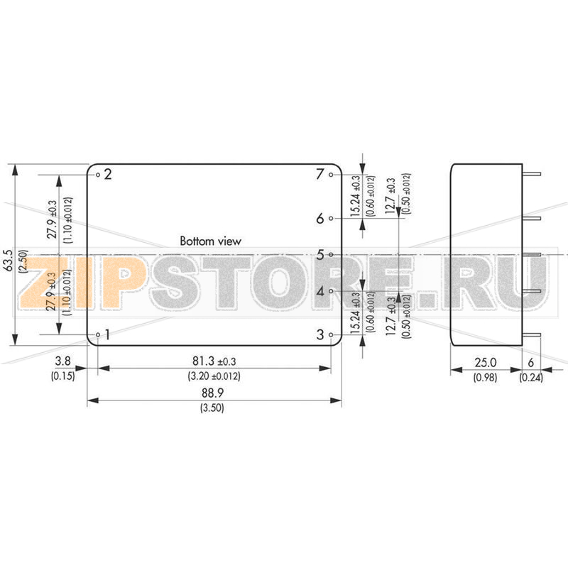 Блок питания AC/DC, 12 V, 2.5 A, 30 W Traco Power TML 30112 