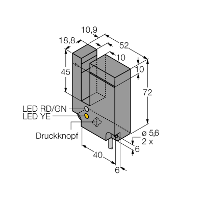 Датчик фотоэлектрический Turck SL10VB6V W/30 