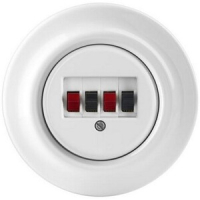 Розетка аудио, белый фарфор ABB 2CHK290404C4004
