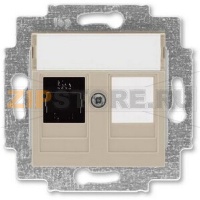 Розетка компьютерная, кофе макиато ABB 2CHH295117A6018