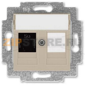 Розетка компьютерная, кофе макиато ABB 2CHH295117A6018 