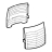 Kit grilles (x2) Robot Coupe CMP 250 Combi