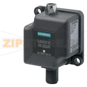 SIMATIC RF200 Reader RF250R IO-Link interface V1.1; IP65, -25 to +70 &amp;#176;C, 50x 50x 30 mm, without antenna can be operated with: ANT 1, 3, 3 NO, 8, 12, 18, 30; 32 byte IO; 230 Kbps Siemens 6GT2821-5BC32 