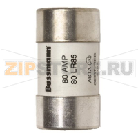 Предохранитель, 80 A, AC 415 В, 33 кА, BS system C type II, 30x57 мм, gL/gG, BS Eaton 80A 415V AC