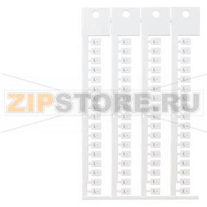 inscription label, front, with L-, horizontal, terminal width: 5 mm, H: 7 mm, white Siemens 8WA8347-2AG 