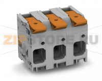 Клемма на печатную плату; рычаг; 16 мм; Шаг контактов 15 мм; 3-пол.; Push-in CAGE CLAMP®; 16,00 mm; серые Wago 2616-1353