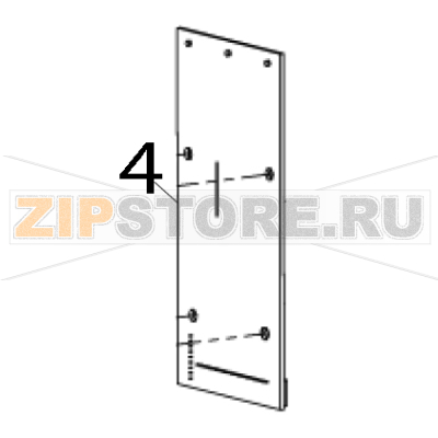 LCD panel board assembly TSC TTP-644MT LCD panel board assembly TSC TTP-644MTЗапчасть на деталировке под номером: 4