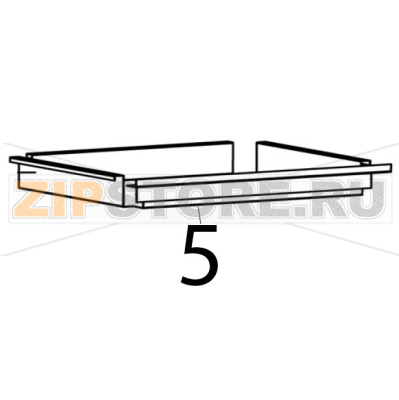 Insulation bracket Bartscher RT-78B-8 Insulation bracket Bartscher RT-78B-8Запчасть на деталировке под номером: 5