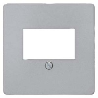 DELTA I-SYSTEM АЛЮМИН.МЕТАЛЛИК НАКЛАДКА TAE РОЗЕТКИ 55X55MM Siemens 5TG1256-2