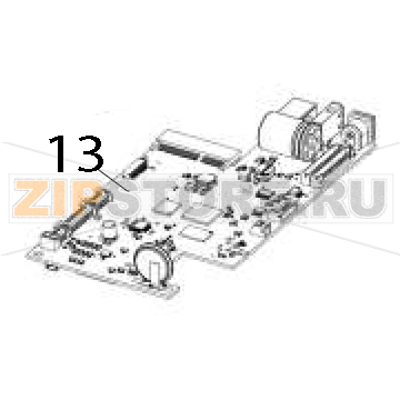 Main logic board, USB, USB host, bluetooth, modular connectivity slot Zebra ZD421 Thermal Transfer Main logic board, USB, USB host, bluetooth, modular connectivity slot Zebra ZD421 Thermal TransferЗапчасть на деталировке под номером: 13