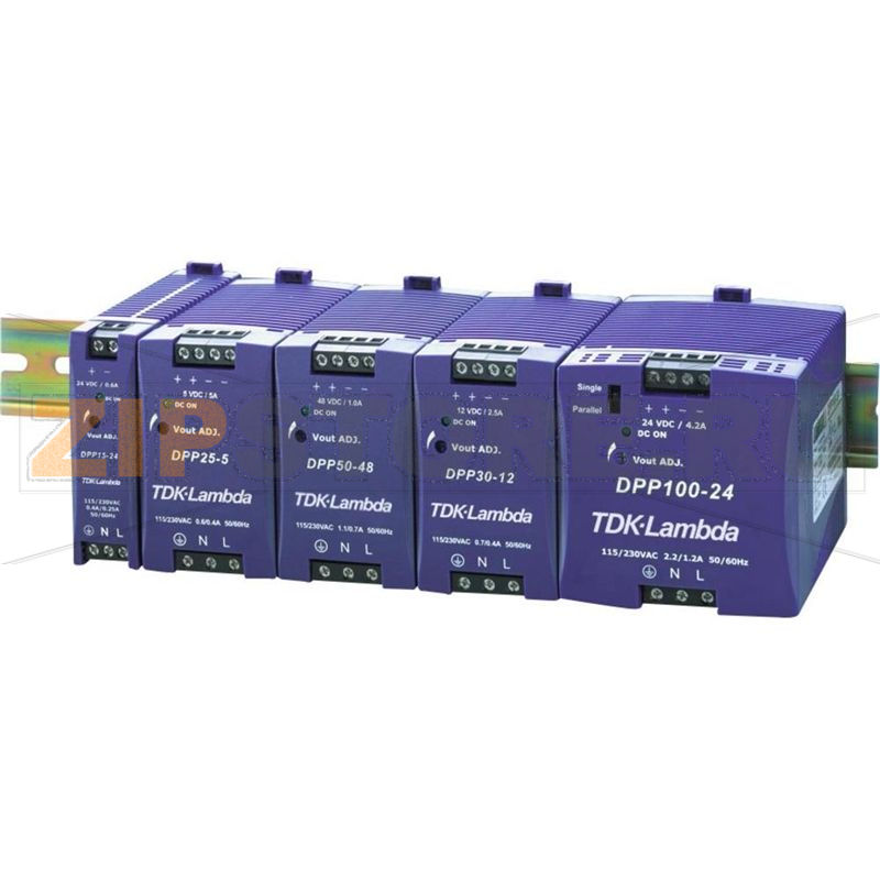 Блок питания на DIN-рейку 24 В, 4.2 А, 100 Вт TDK-Lambda DPP-100-24 
