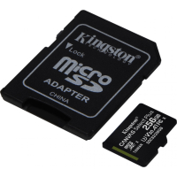 Карта памяти 256 Гб, 100 Мб/с, microSDXC, 1 шт Kingston SDCS2/256GB