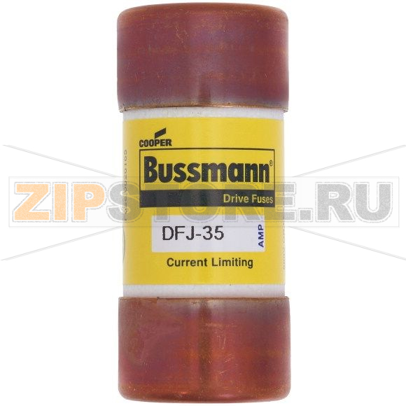 Предохранитель, 35 A, AC 600 В, DC 450 В, 200 кА, 27x60 мм, J, UL, CSA Eaton DRIVE FUSE 