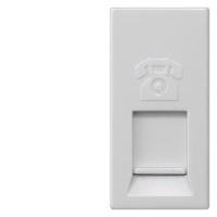 DELTA M-SYSTEM ТИТАНОВО БЕЛЫЙ МОДУЛЬНАЯ JACK РОЗЕТКА CAT3 RJ11 6/4 С ВЫКЛЮЧАТЕЛЕМ Siemens 5TG9874-1TW