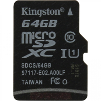 Карта памяти 64 Гб Kingston SDCS-64GBSP