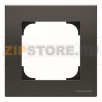 Рамка одноместная, чёрный бархат ABB 2CLA857100A1501