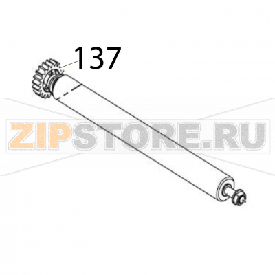Ribbon roller S/A Sato CL6NX Plus Ribbon roller S/A Sato CL6NX PlusЗапчасть на деталировке под номером: 137Название запчасти на английском языке: Ribbon roller S/A Sato CL6NX Plus.