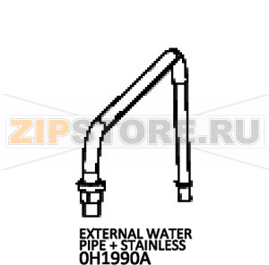 External water pipe + stainless Unox XFT 195 External water pipe + stainless Unox XFT 195Запчасть на деталировке под номером: 60Название запчасти на английском языке: External water pipe + stainless Unox XFT 195