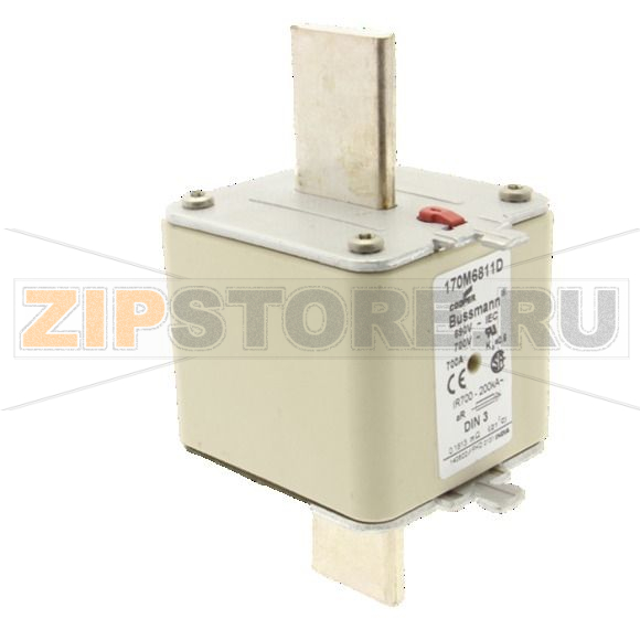 Предохранитель, 700 A, AC 690 В, 200 кА, DIN 3, aR, DIN, IEC Eaton FUSE 700A 690V aR DIN 3 HSDNH 