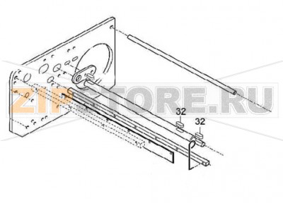Фиксатор 6x6x14 Fimar SI/420 Фиксатор 6x6x14 для тестораскаточной машины Fimar SI/420Запчасть на деталировке под номером: 32Количество запчастей в комплекте: 1Оригинальное название запчасти Fimar: Key
