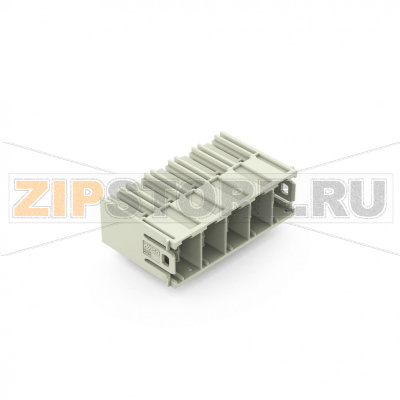 Вилка THT; 1.2 x 1.2 mm solder pin; угловые; 100% защита от неправильного подсоединения; Посеребренные контакты; Шаг контактов 10,16 мм; 5-пол.; светло-серые Wago 832-3625 Универсальное соединение для всех типов проводниковПростой зажим одножильных проводников и проводников с наконечником путем вставкиВстроенные тестовые порты для тестовых штекеров O 2 мм600 В к UL 1059 100% защита от неправильного подсоединенияВозможны варианты кодировки...
